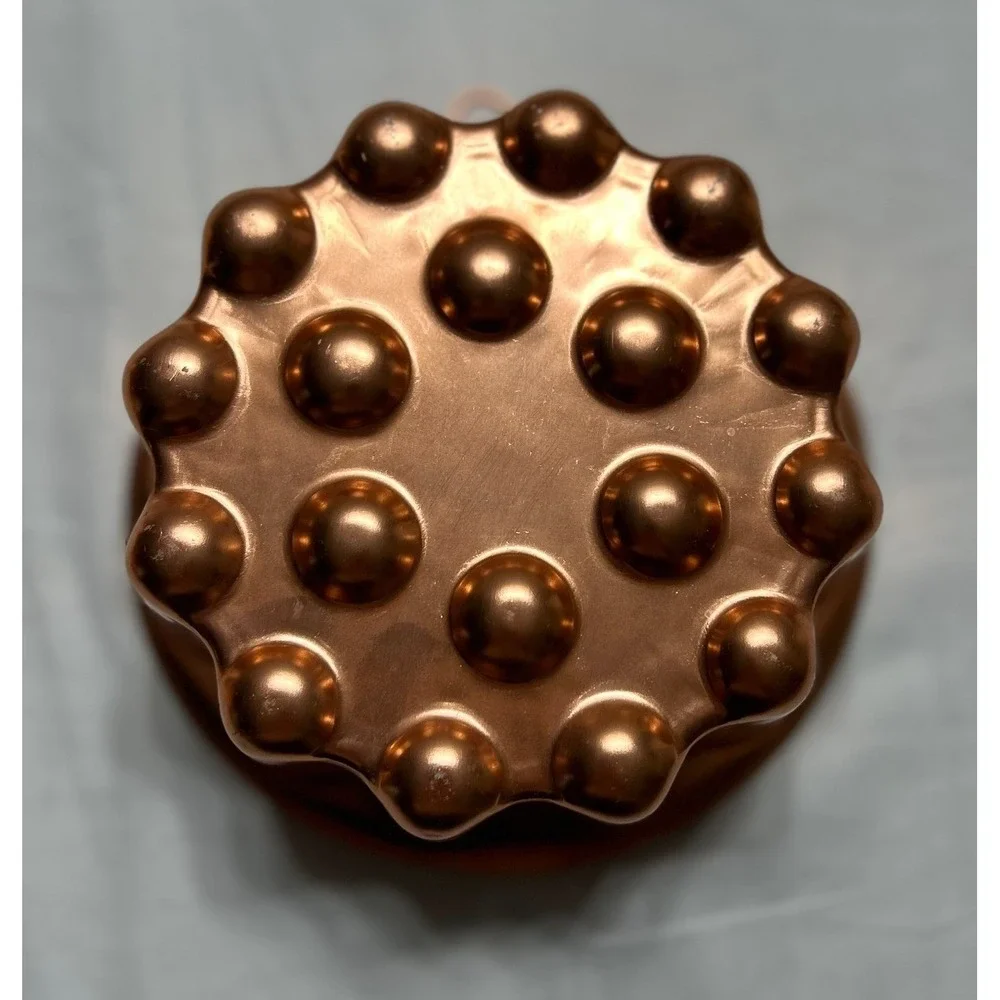 Vintage Copper Toned Aluminum Jello Cake Molds Set of 3 Wall Decor Kitchenware